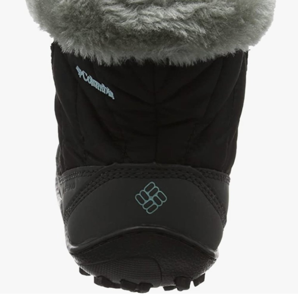 Columbia Youth size 4 Minx Shorty Omni heat waterproof-K snow boot in black/grey - Picture 3 of 15